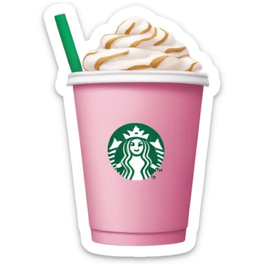 Pink Starbucks sticker