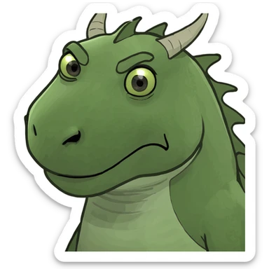 purple dragon sticker