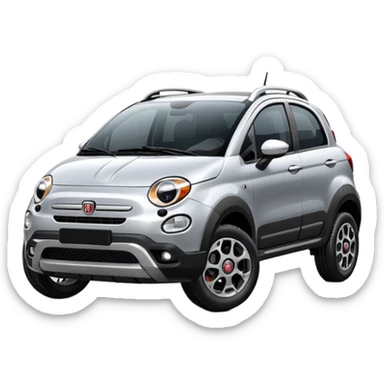 Fiat urban cross car sticker