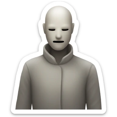 Vessel from sleep token face  sticker