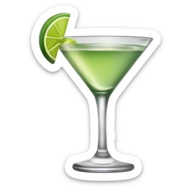 Martini cocktail sticker