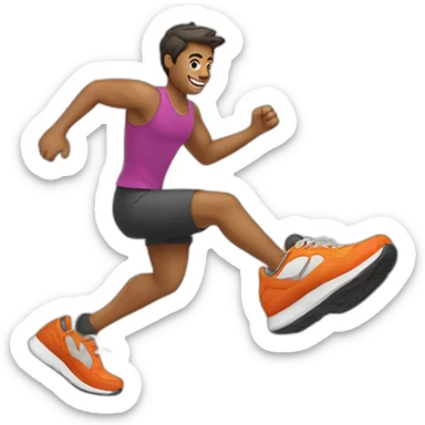 running chaussure sticker