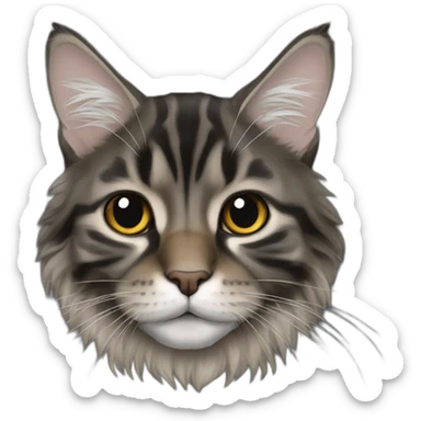 Mainecoon black sticker