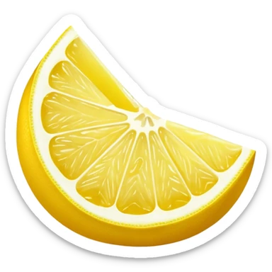 lemon wedge
 sticker