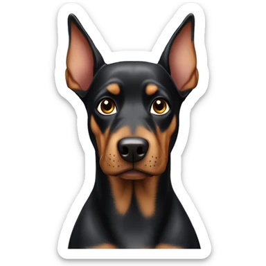 Dog dóberman sticker