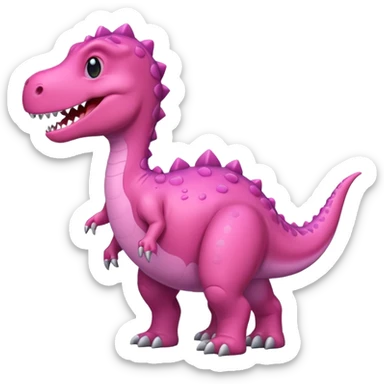 Dinosaurio rosa sticker