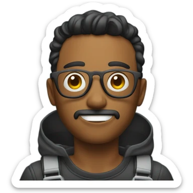 content creator, creating social media video using a camera to film his self sticker