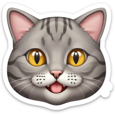 Mewing cat sticker