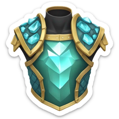 crystal torso armor sticker