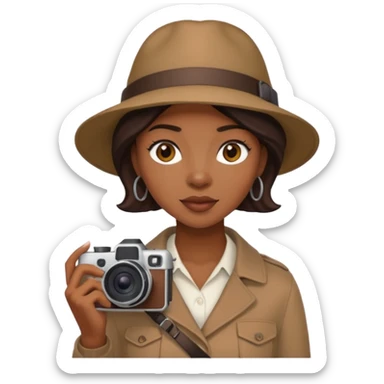 black woman Street Photographer sticker