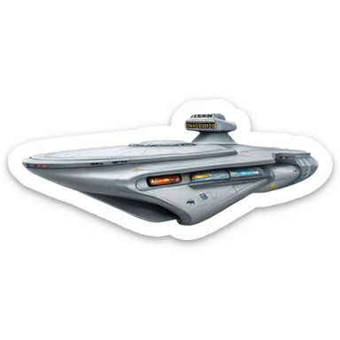 Star Trek’s U.S.S Enterprise hot wheel  sticker