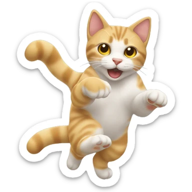 Un gato sacando el dedo del medio sticker