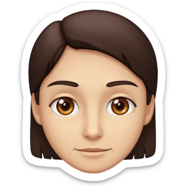 Eyes looking to the side with a smirk  sticker