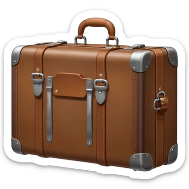 A sturdy travel suitcase sticker