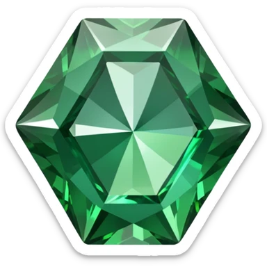 create a green diamond sticker