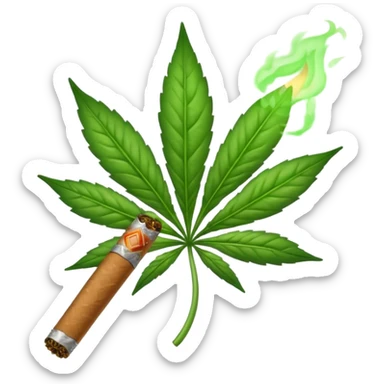 Talking weed joint  sticker