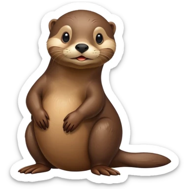 Haz un ornitorrinco es como cuerpo de nutria tiene pico de pato sticker