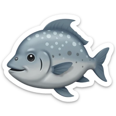 Emoji of Sunfish sticker