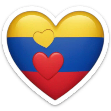 colombia heart sticker