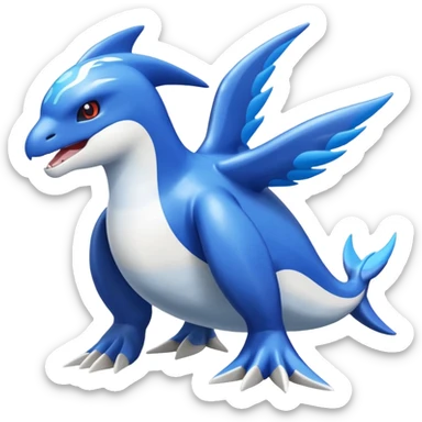 Kyurem-Kyogre-Latios-Lugia-Fakémon-hybrid-creature (full body)  sticker