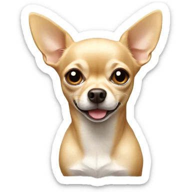 Beige Chihuahua  sticker
