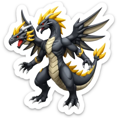 Haxorus-Zekrom-fusion (full body) sticker