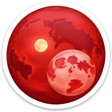 Blood moon  sticker