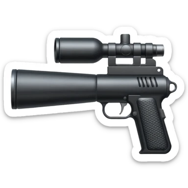 make me a gun suppressor emoji sticker