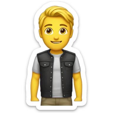 Emji iphone de garçon sticker