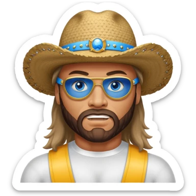 Randy Macho Man Savage blue eyes sticker