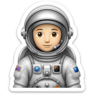 cosmonaut in space suit sticker