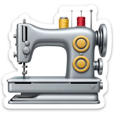 A sewing machine sticker