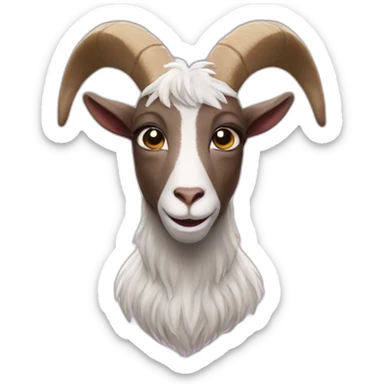 A goat with Inter Miami jersey sticker