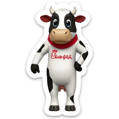 Chick-fil-A cow sticker