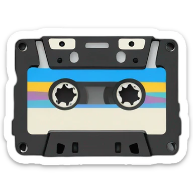 casette tape sticker