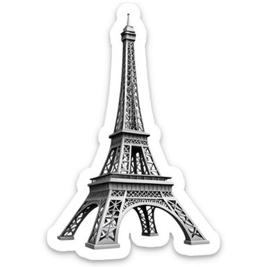 Eiffel Tower landmark sticker