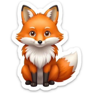 Cute fox
 sticker