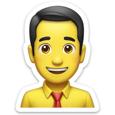 pikachu jokowi sticker