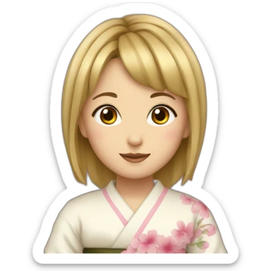 Japonaise jeune sticker