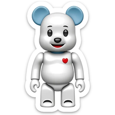 joy emoji bearbrick sticker