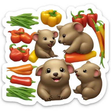 Wombat stir fry sticker