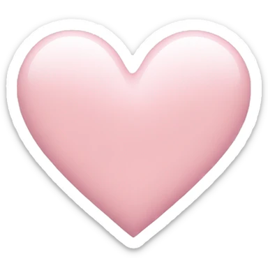 Light pink heart  sticker
