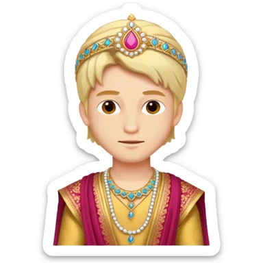 Ken wearing lehnga sticker