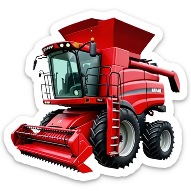 Combine Harvester - Case IH 8250 (Model Year: 2022) (Iconic colour: Red) sticker