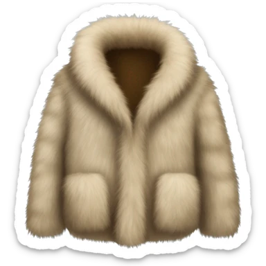 Fur coat  sticker