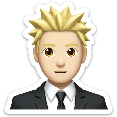 Naruto in suit sticker