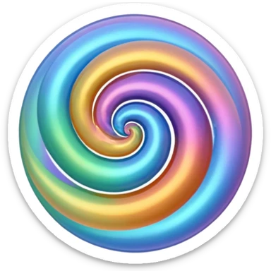 bubbles Small bubbles forming spiral. sticker