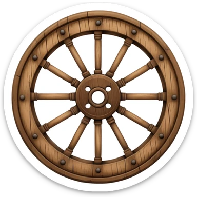 the first wheel invented by humans sticker