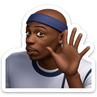 dark-skinned male in white shirt sticker