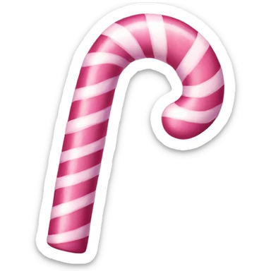 Pink candy cane sticker